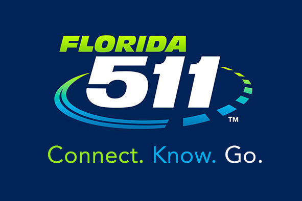 Florida 511 Logo – Full Color (Reversed)